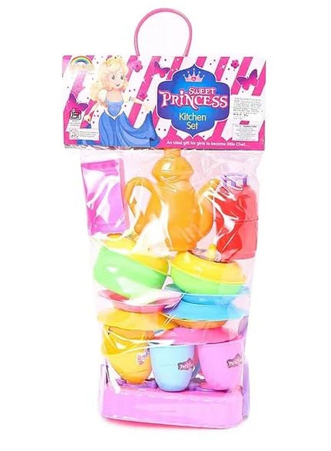 Toy Vibes Plastic Princess Kitchen Set (Color and Design May Vary) (Multi Color)(Pack of 5) - Image 5